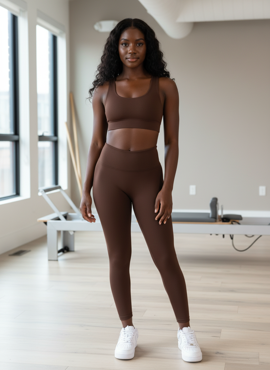 Legging & Top Set - Cacao Terre